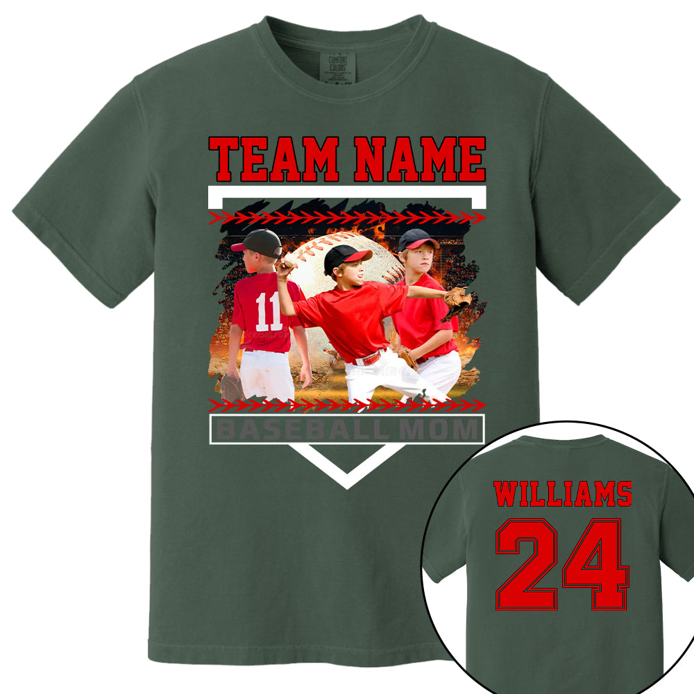 Custom Photo Baseball Mom Shirts Gift For Baseball Lovers - Personalized Gift For Baseball Mom Tu24