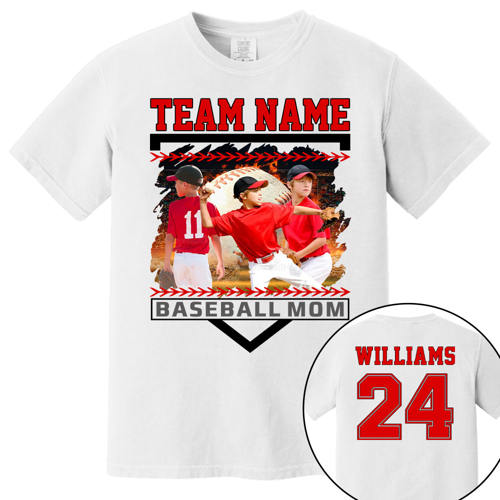 Custom Photo Baseball Mom Shirts Gift For Baseball Lovers - Personalized Gift For Baseball Mom Tu24