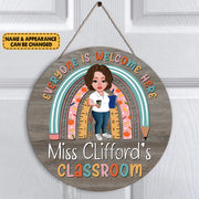 Personalized Teacher Door Sign Back To School Door Hanger Teacher Appreciation Gift For Teacher Ph99