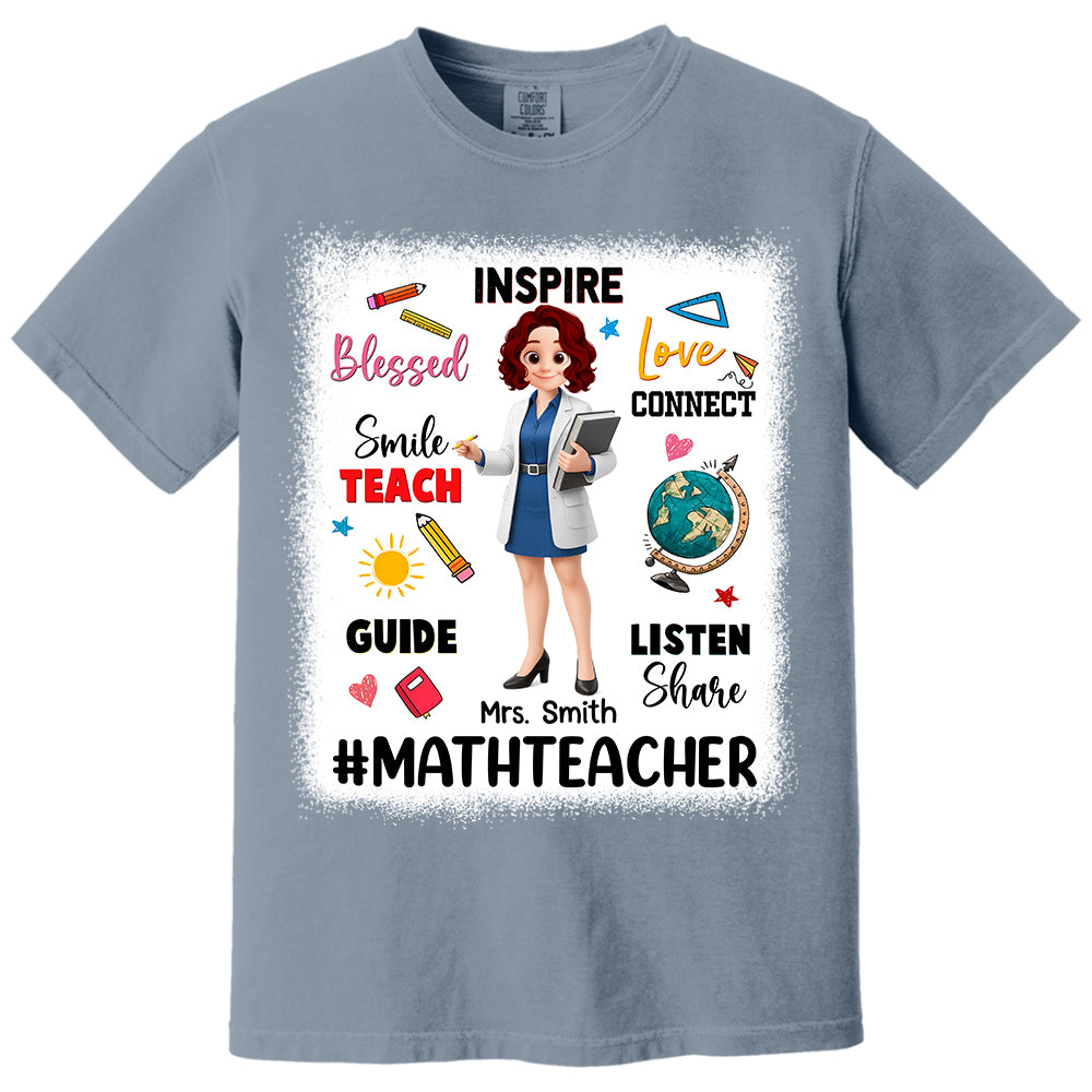 Teacher Inspire Love Connect, Personalized Shirt, Gift For Teacher T1807 Do99
