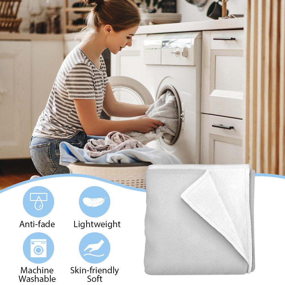 Insert D And Call It A Day - Couple Personalized Custom Blanket - Father's Day, Gift For Husband From Wife Pt99