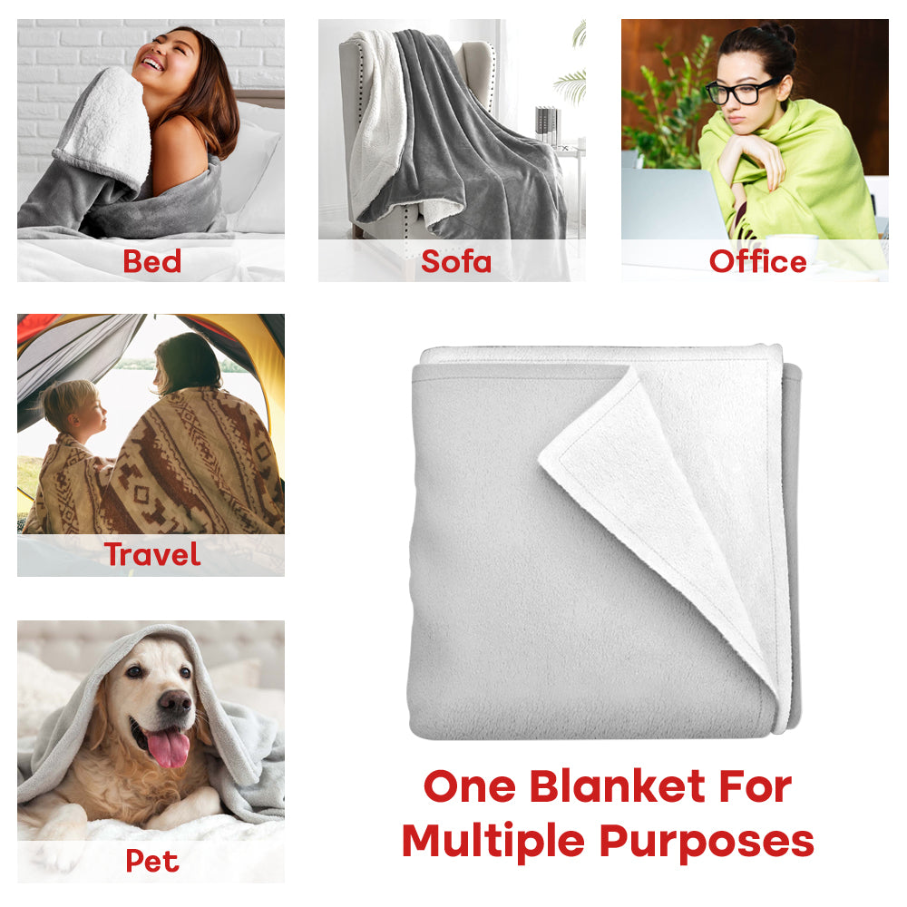 Insert D And Call It A Day - Couple Personalized Custom Blanket - Father's Day, Gift For Husband From Wife Pt99