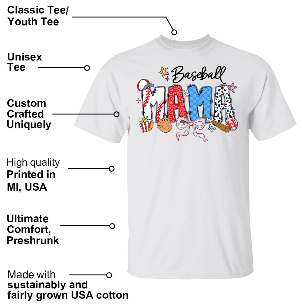 Baseball Mama, Personalized Shirt Gift For Baseball Lover A2110 Pt99