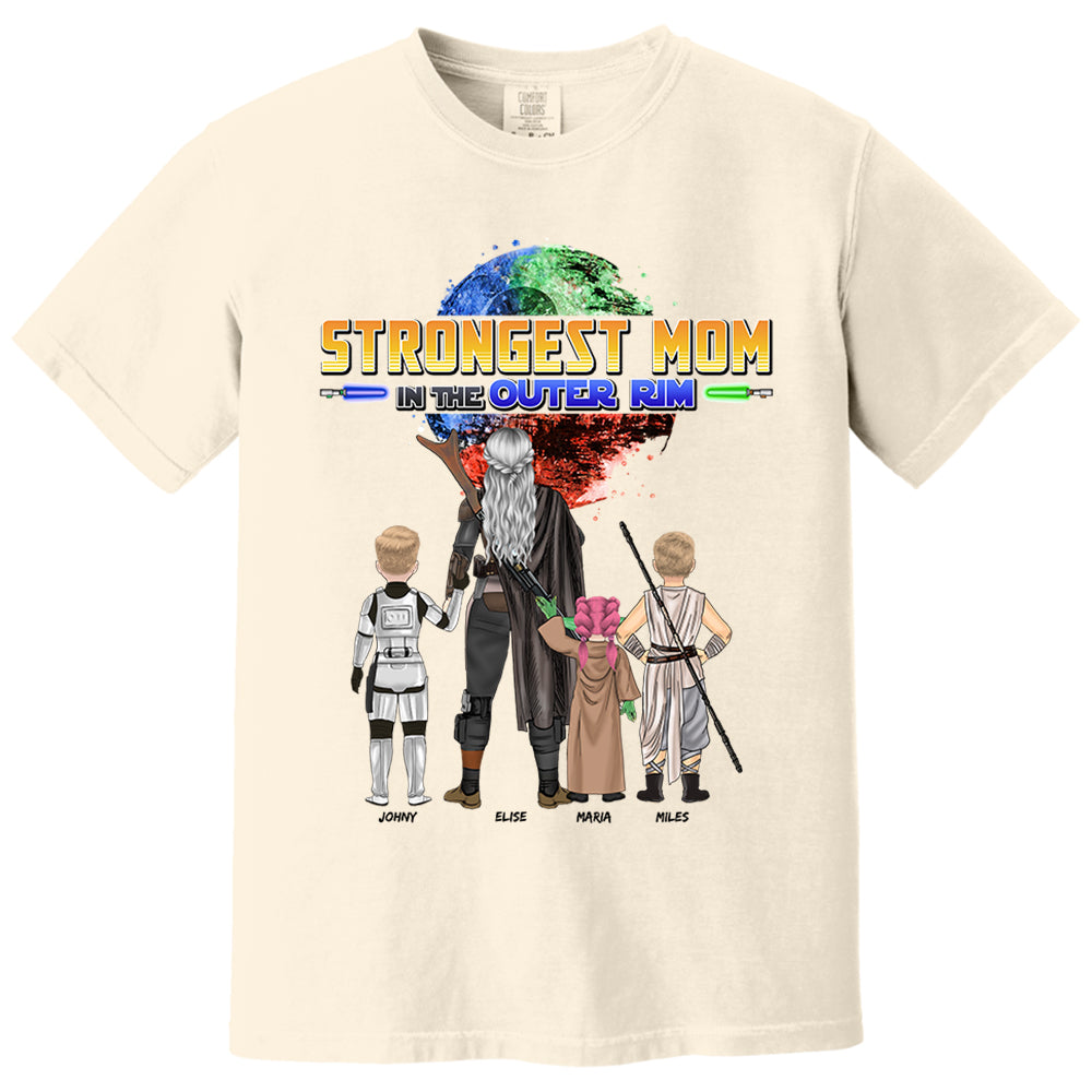 Strongest Mom In The Outer Rim - Personalized Shirt For Mom Vr2 Nh00