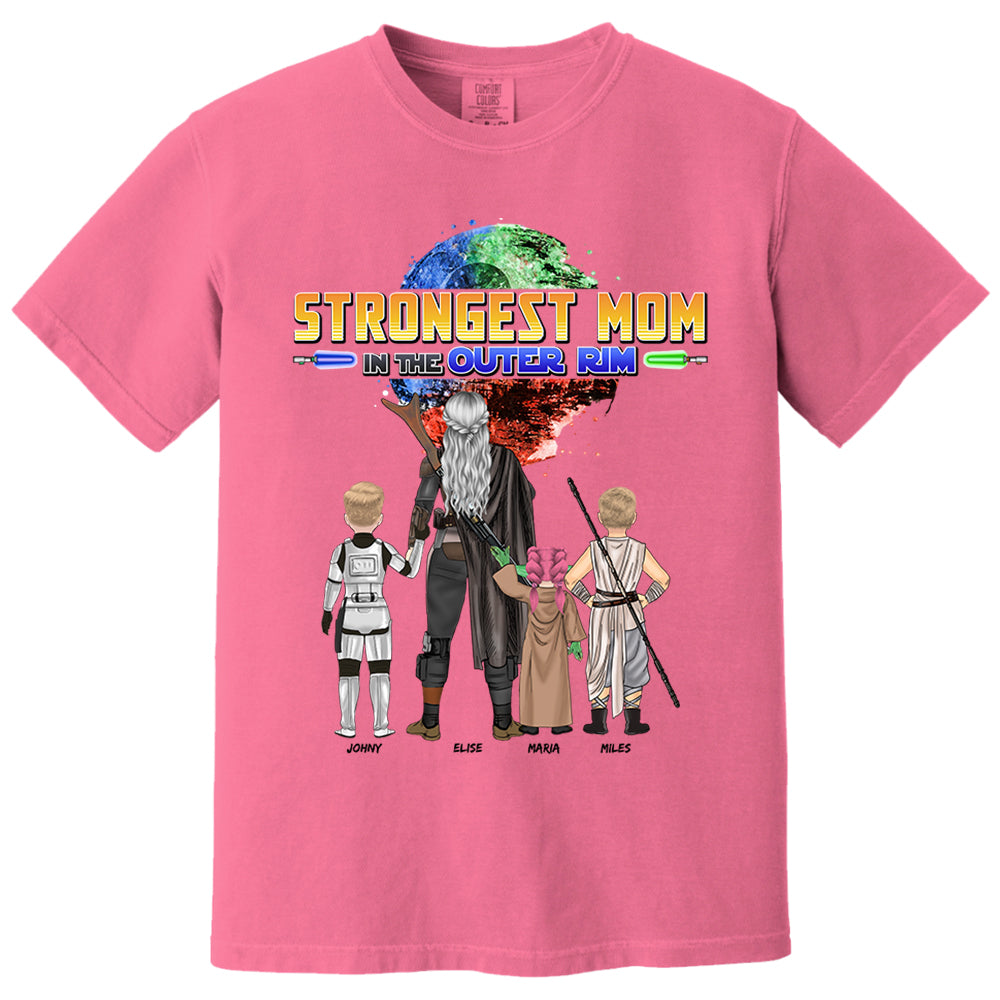 Strongest Mom In The Outer Rim - Personalized Shirt For Mom Vr2 Nh00