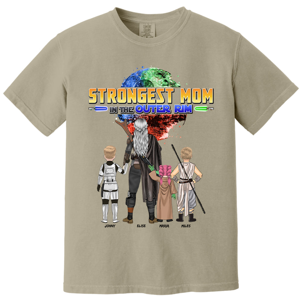 Strongest Mom In The Outer Rim - Personalized Shirt For Mom Vr2 Nh00