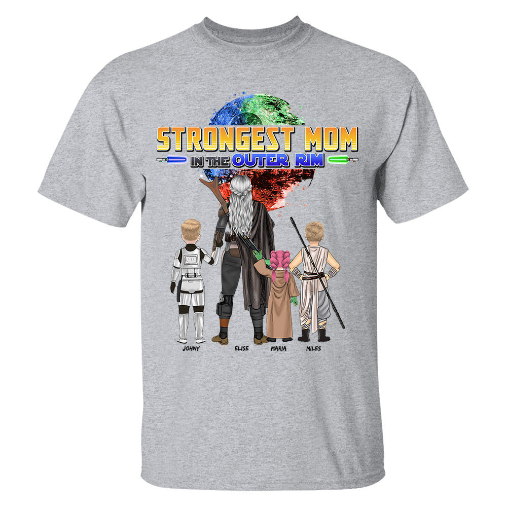 Strongest Mom In The Outer Rim - Personalized Shirt For Mom Vr2 Nh00