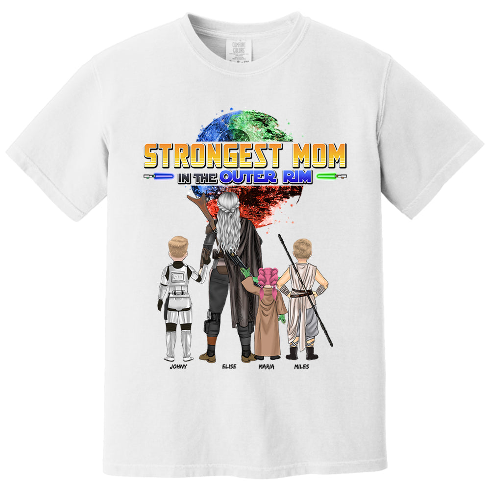 Strongest Mom In The Outer Rim - Personalized Shirt For Mom Vr2 Nh00
