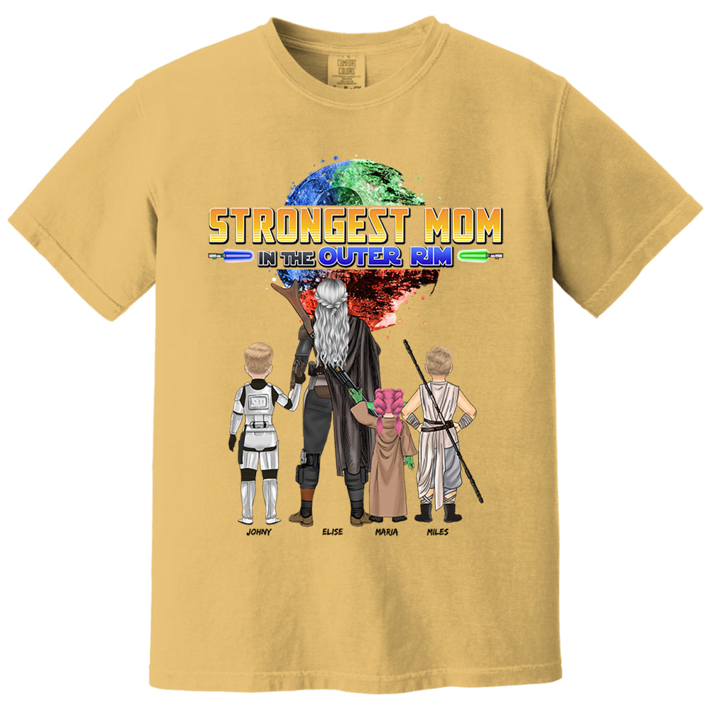 Strongest Mom In The Outer Rim - Personalized Shirt For Mom Vr2 Nh00