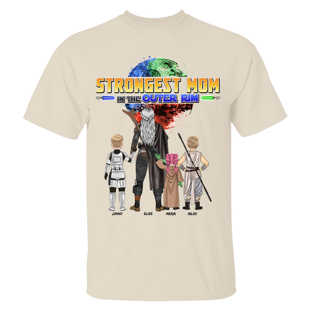 Strongest Mom In The Outer Rim - Personalized Shirt For Mom Vr2 Nh00
