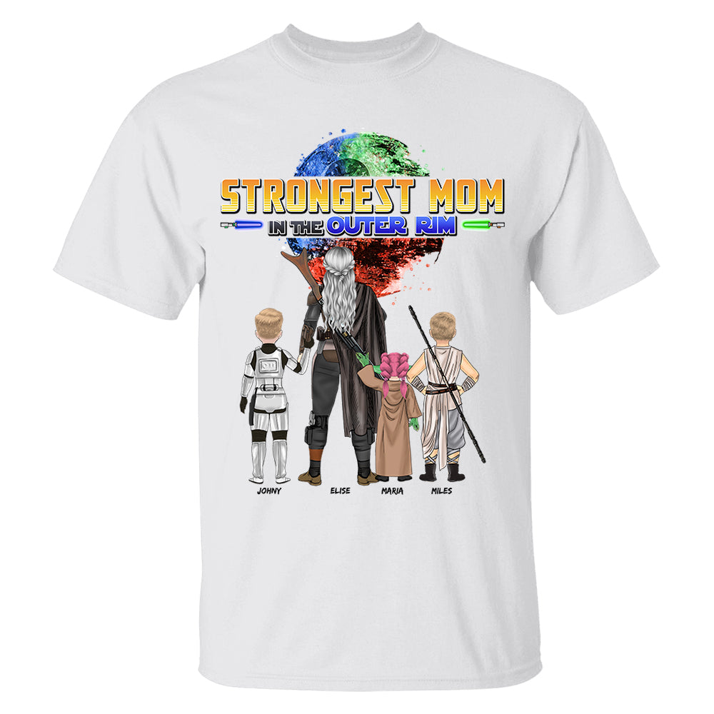 Strongest Mom In The Outer Rim - Personalized Shirt For Mom Vr2 Nh00