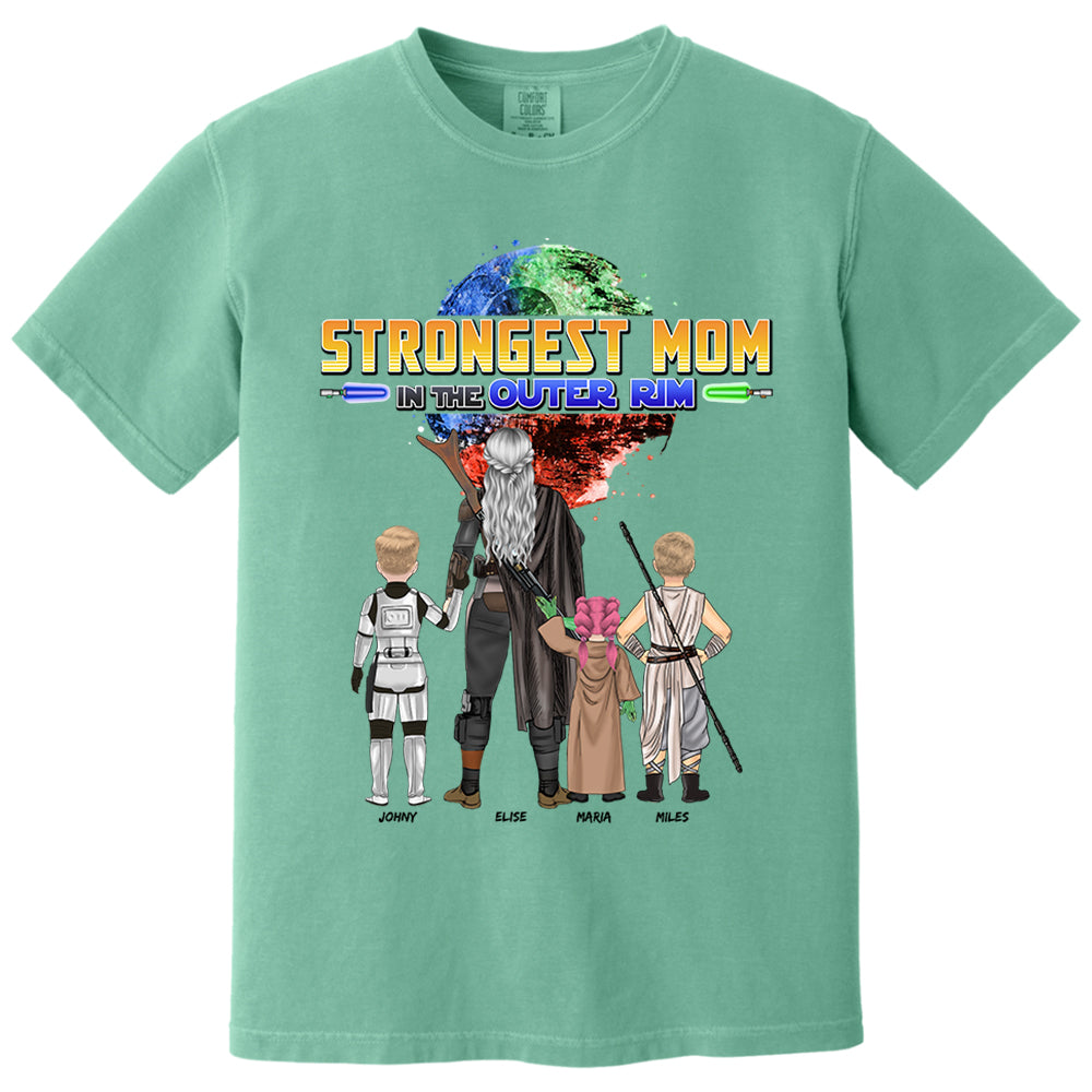 Strongest Mom In The Outer Rim - Personalized Shirt For Mom Vr2 Nh00