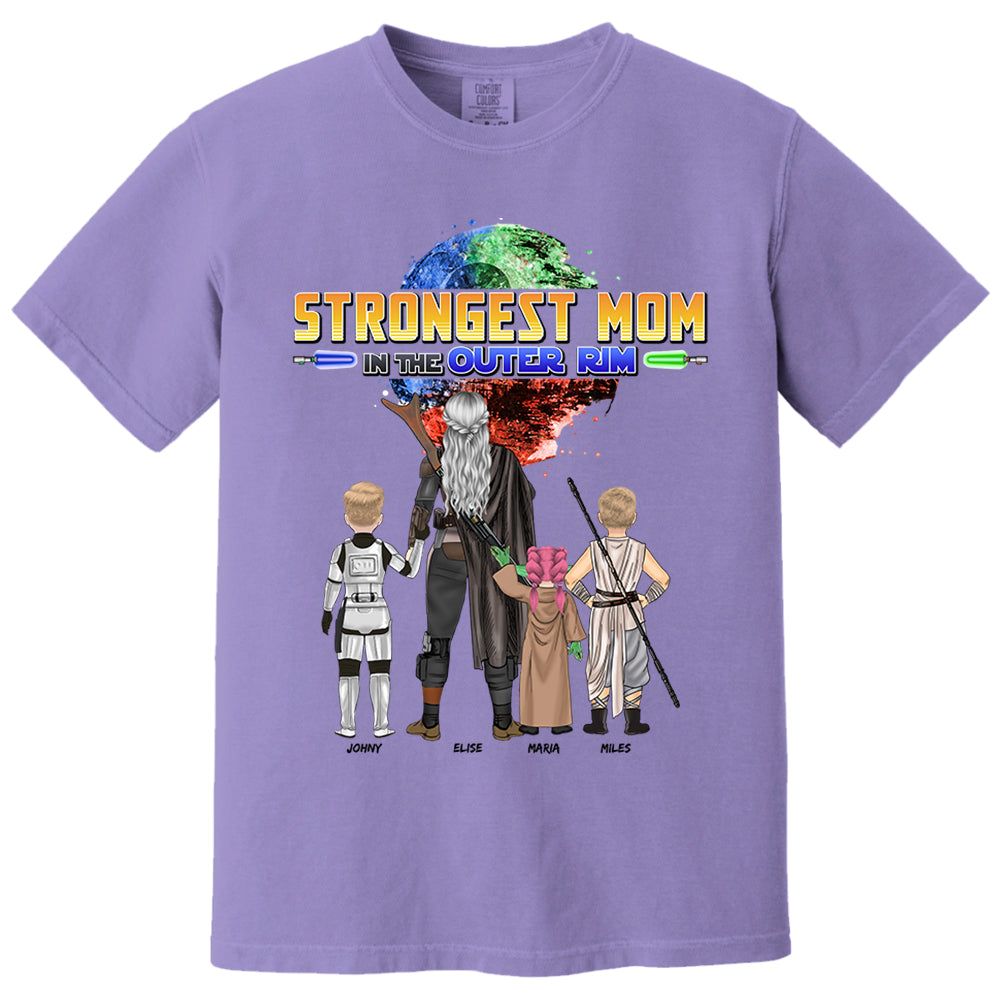 Strongest Mom In The Outer Rim - Personalized Shirt For Mom Vr2 Nh00