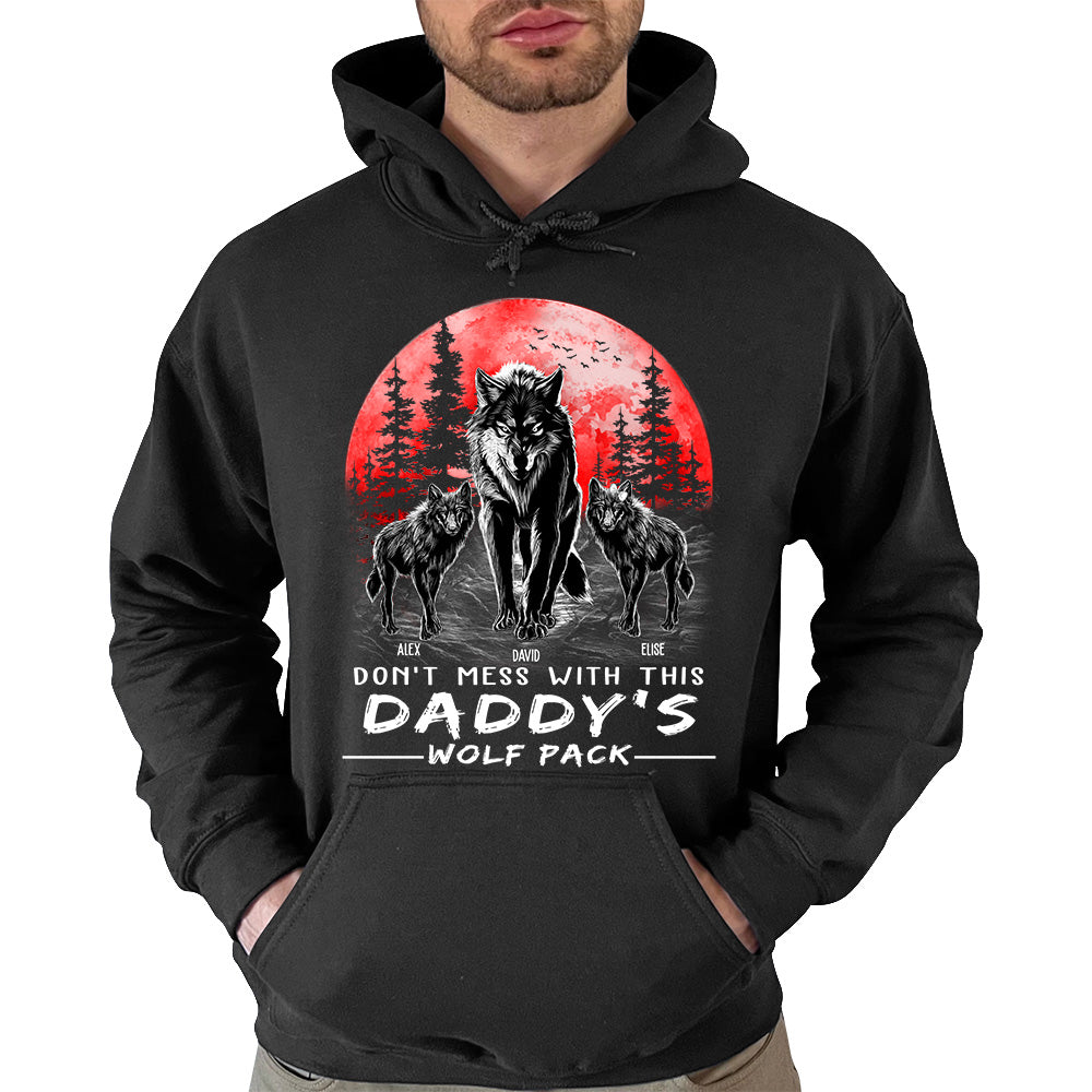 Don't Mess With This Daddy's Wolf Pack Personalized Shirt