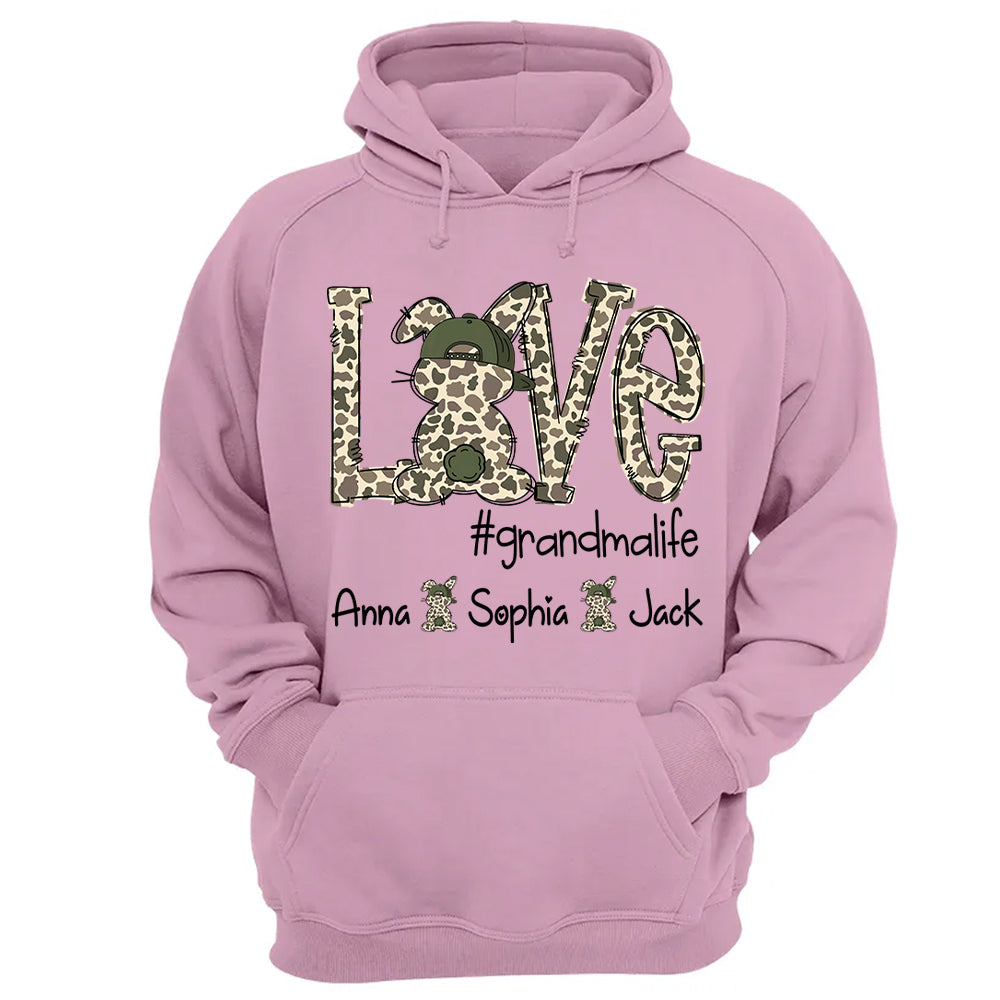 Personalized Love Easter Bunny Grandma, Gift For Easter Day T-Shirt T1807 VH01