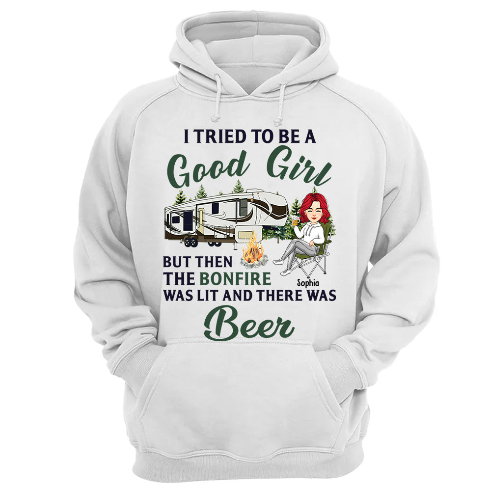 I Tried To Be A Good Girl - Camping For Life - Custom Shirt For Traveling Lovers NA04 Tm01