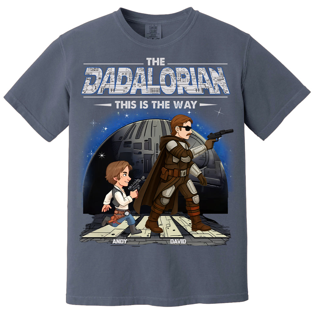 The Dadalorian This Is The Way - Personalized Shirt Gift For Dad Hv01