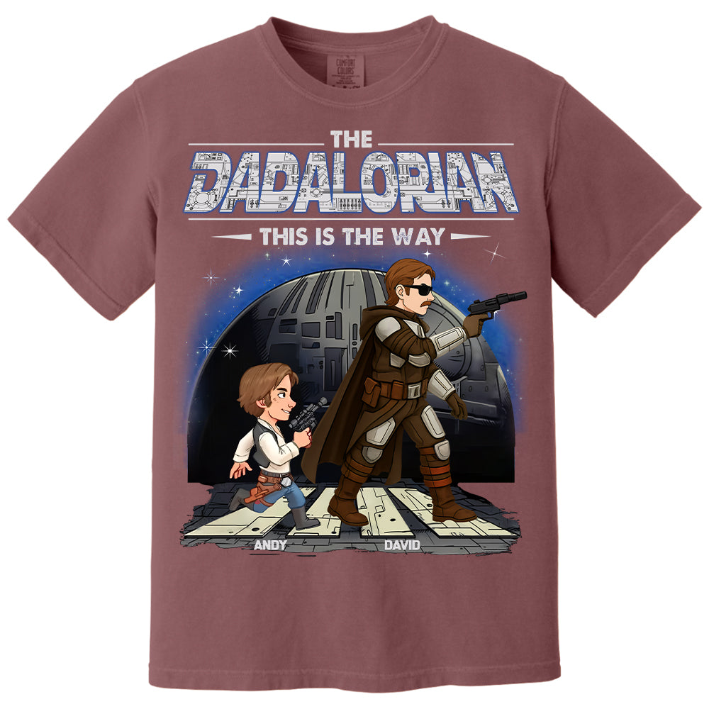 The Dadalorian This Is The Way - Personalized Shirt Gift For Dad Hv01