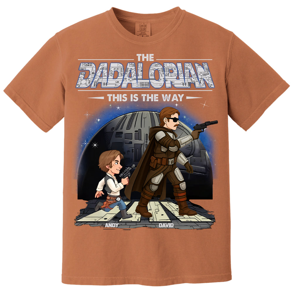 The Dadalorian This Is The Way - Personalized Shirt Gift For Dad Hv01