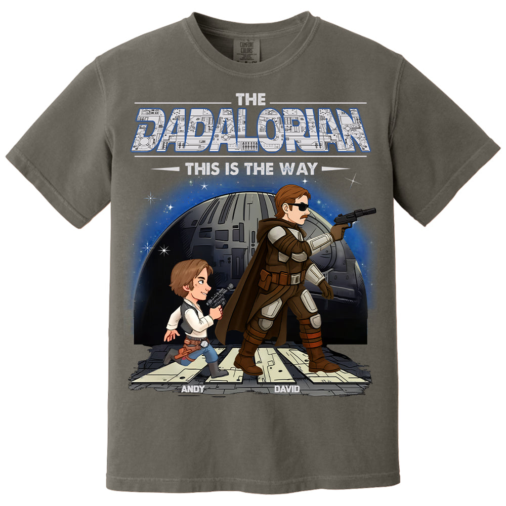 The Dadalorian This Is The Way - Personalized Shirt Gift For Dad Hv01