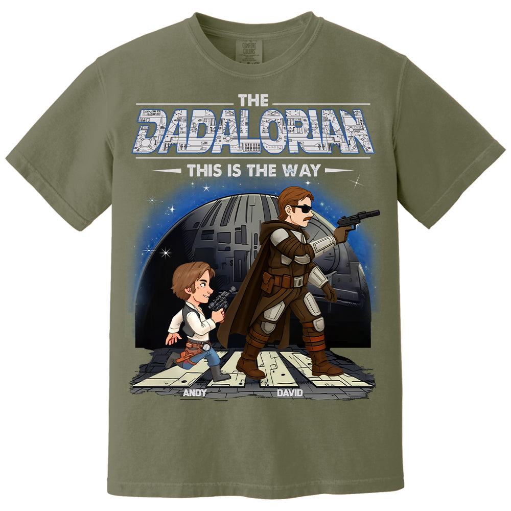 The Dadalorian This Is The Way - Personalized Shirt Gift For Dad Hv01