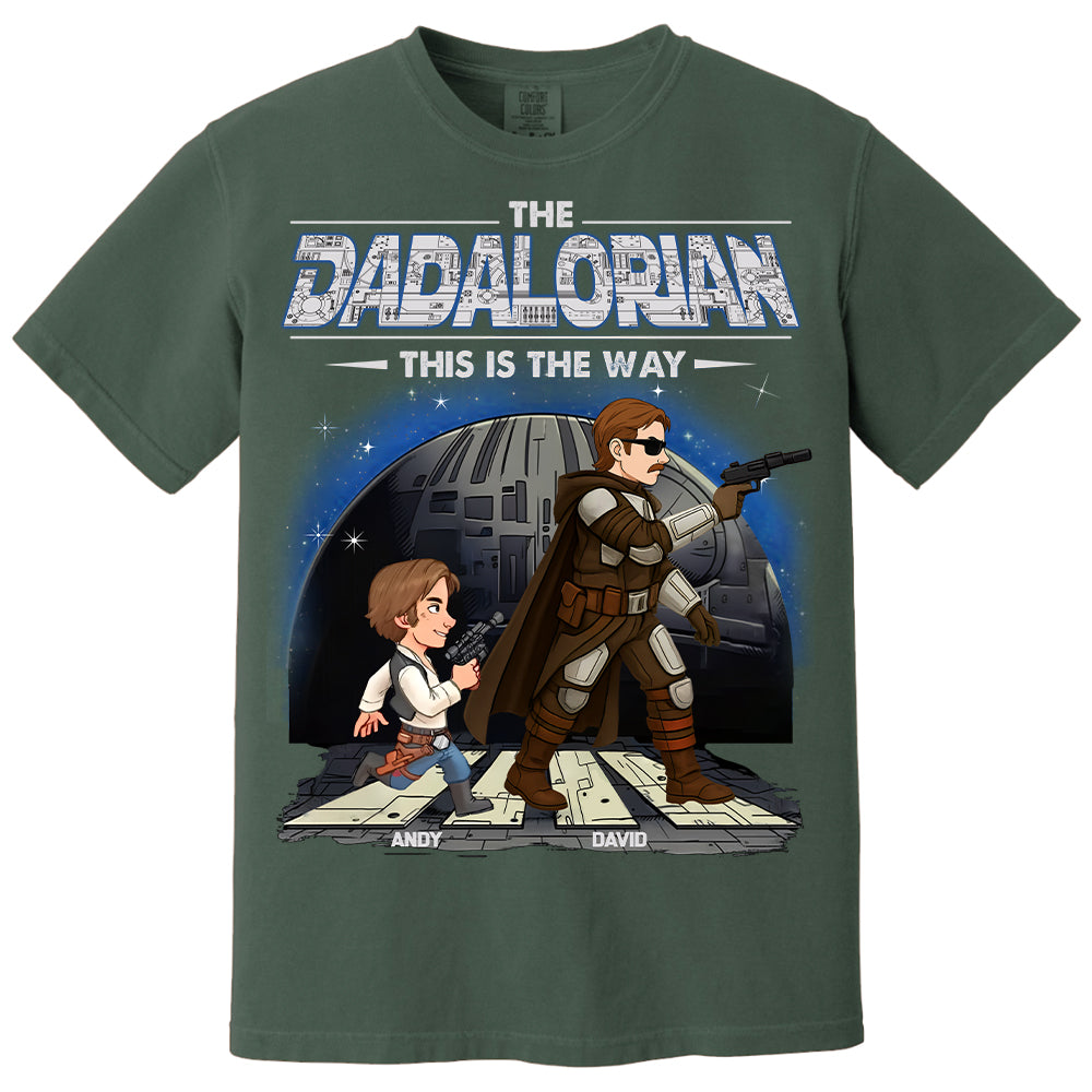 The Dadalorian This Is The Way - Personalized Shirt Gift For Dad Hv01