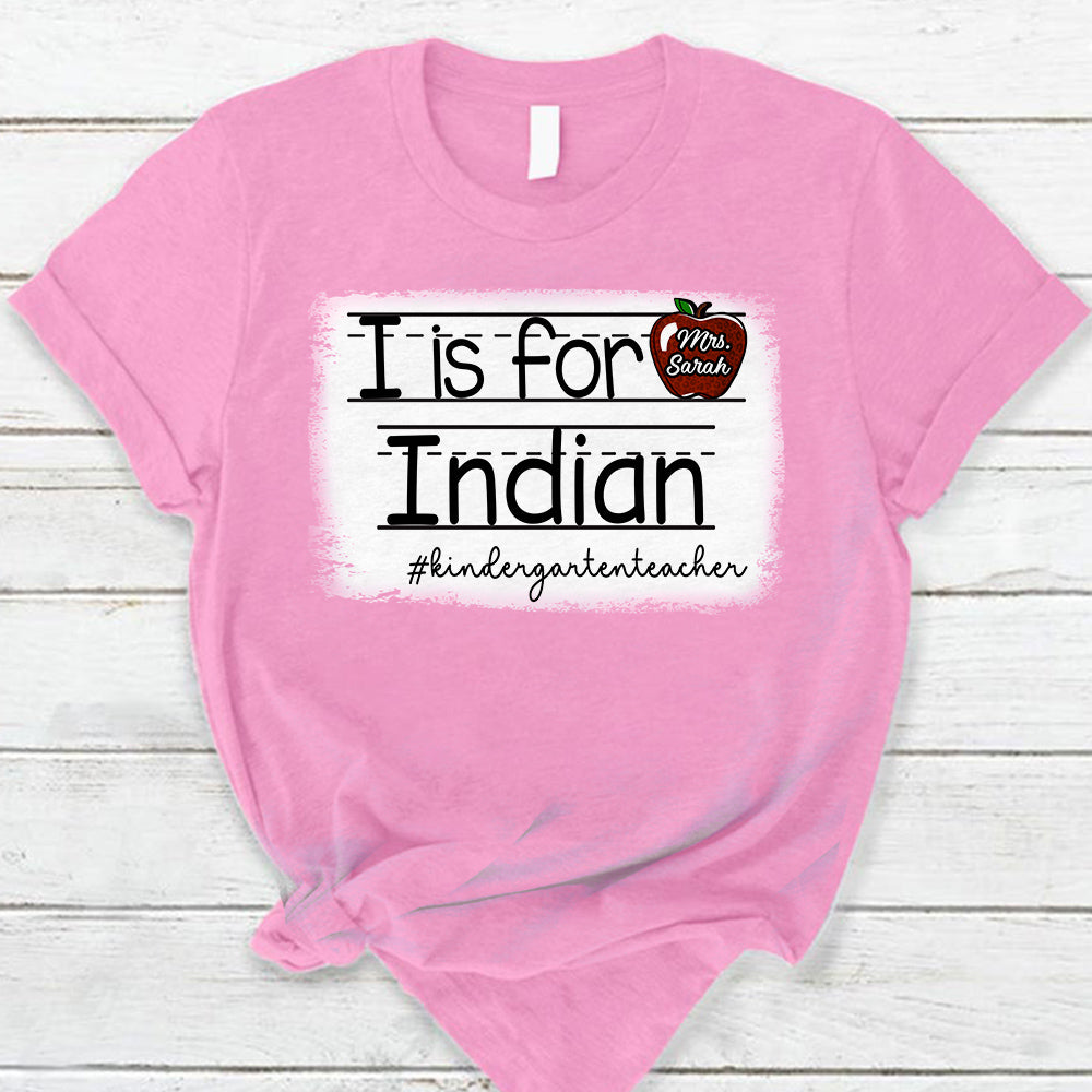 Personalized School Mascot Custom Apple Name Teacher T-Shirt Ph99