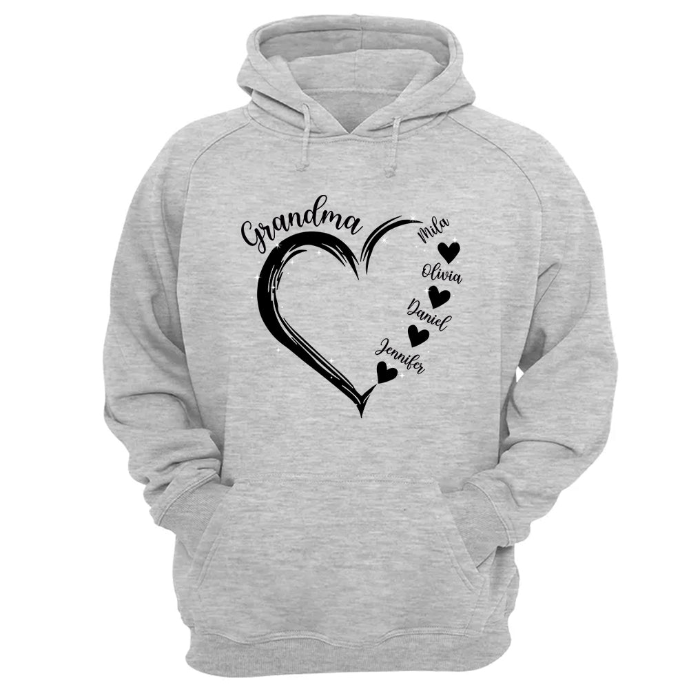 Grandma and Grandkids Hearts, Best Gift Birthday, New Mom Gift Shirt