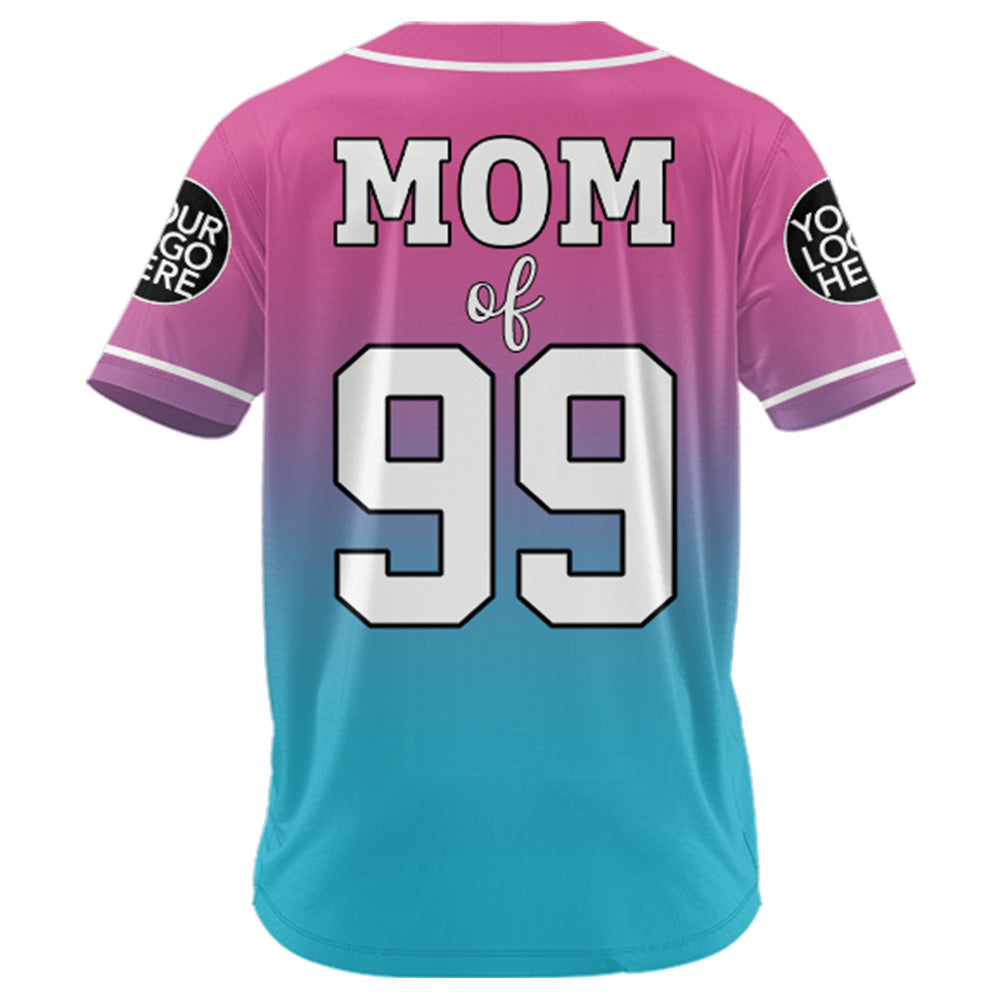 I'll Be Your Biggest Fan, Gradient Custom Baseball Jersey, Gift For Baseball Mom, Baseball Lovers A2110 Tu20