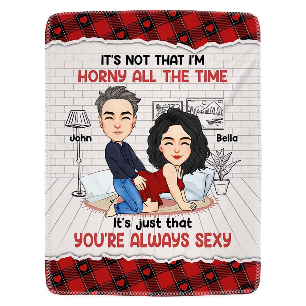 No Place I'd Rather Be Than By Your Side - Couple Personalized Custom Blanket - Christmas Gift For Husband Wife, Anniversary