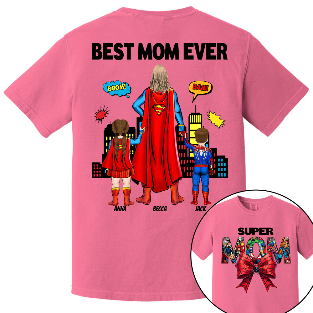 Super Mom, Best Mom Ever Shirt -  Personalized Shirt Gift For Mom vr2 DO98