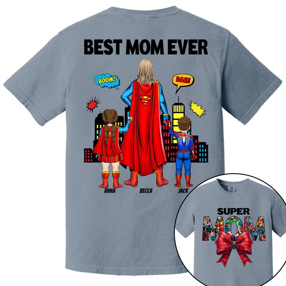 Super Mom, Best Mom Ever Shirt -  Personalized Shirt Gift For Mom vr2 DO98