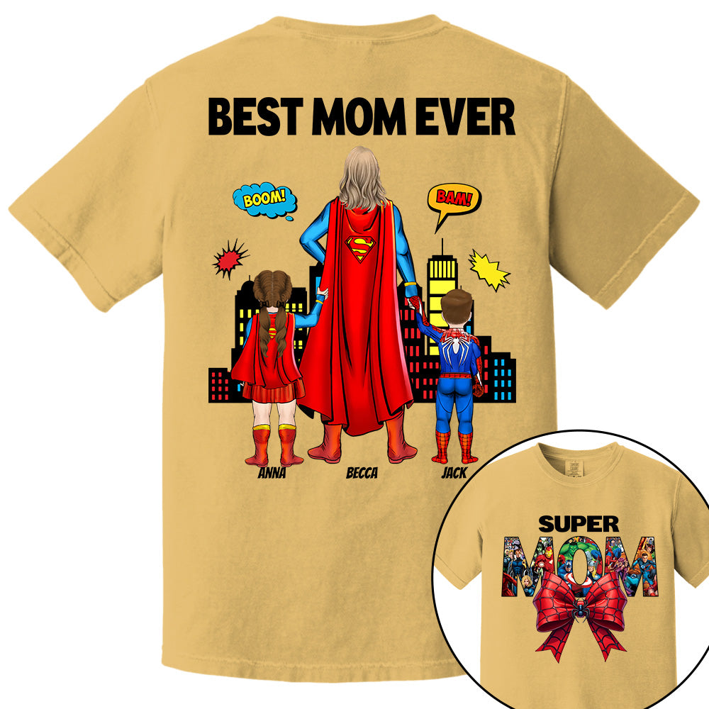 Super Mom, Best Mom Ever Shirt -  Personalized Shirt Gift For Mom vr2 DO98