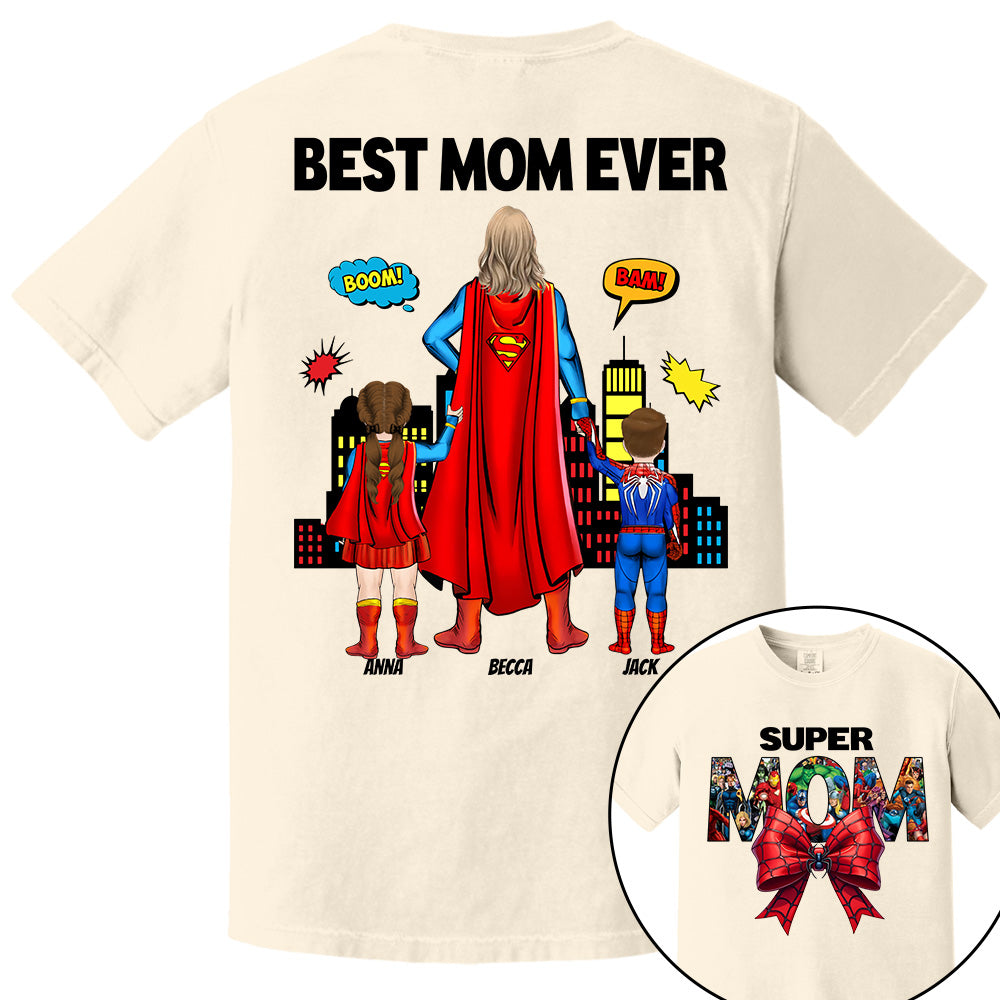 Super Mom, Best Mom Ever Shirt -  Personalized Shirt Gift For Mom vr2 DO98