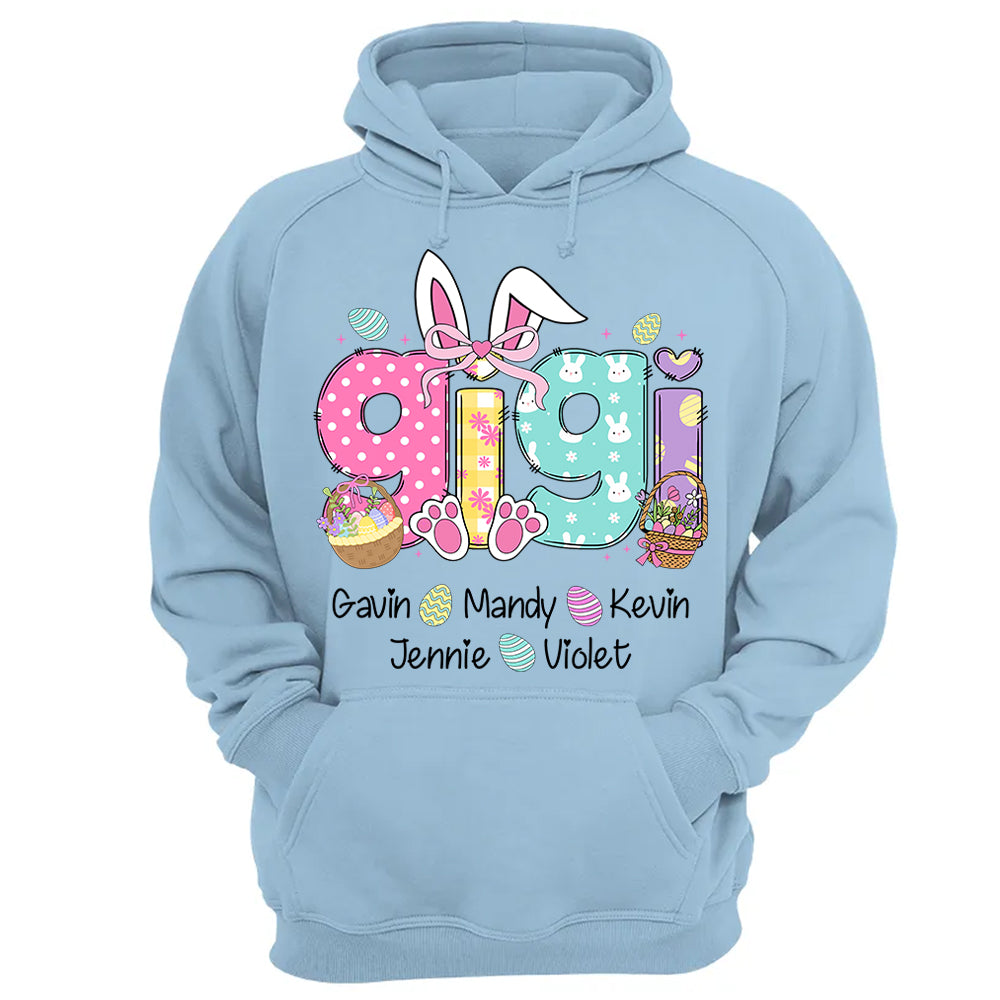 Custom Grandma Nickname With Kids Names Easter Shirt - N3005 Hn01