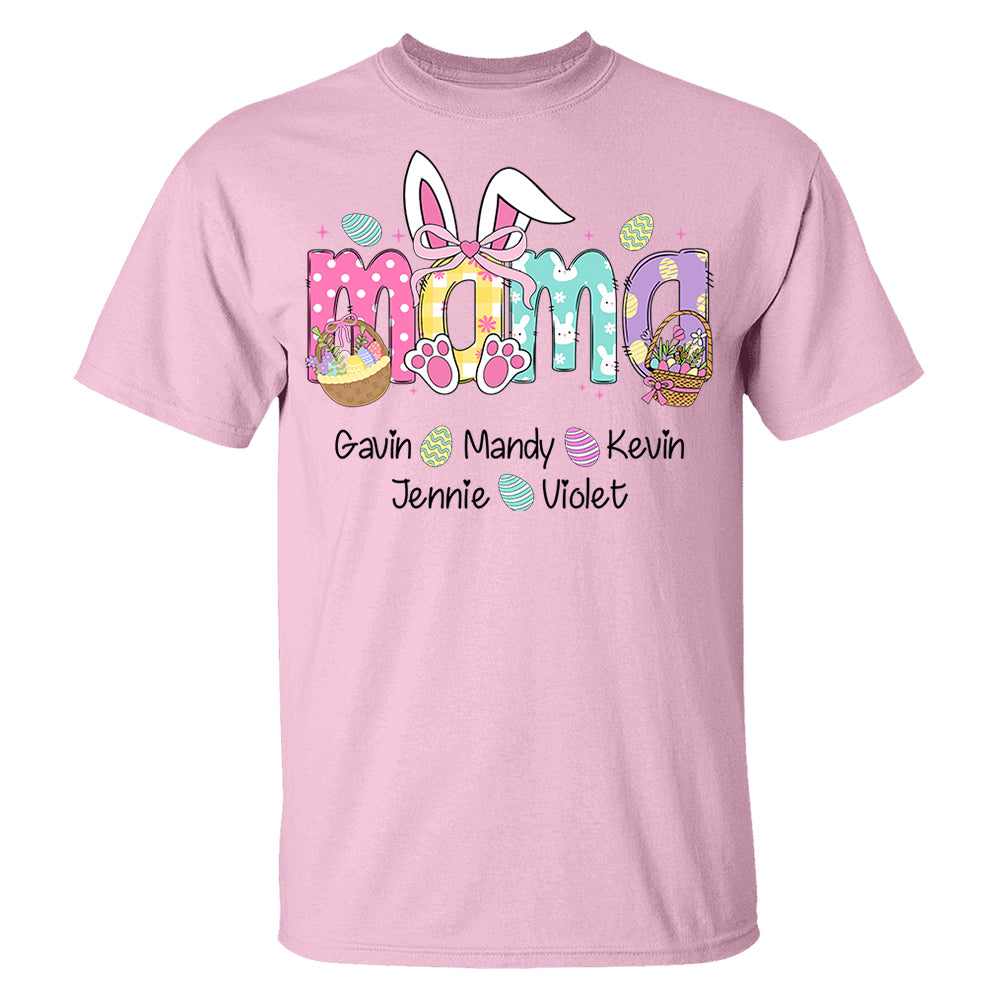 Custom Grandma Nickname With Kids Names Easter Shirt - N3005 Hn01