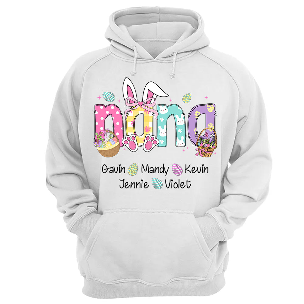 Custom Grandma Nickname With Kids Names Easter Shirt - N3005 Hn01