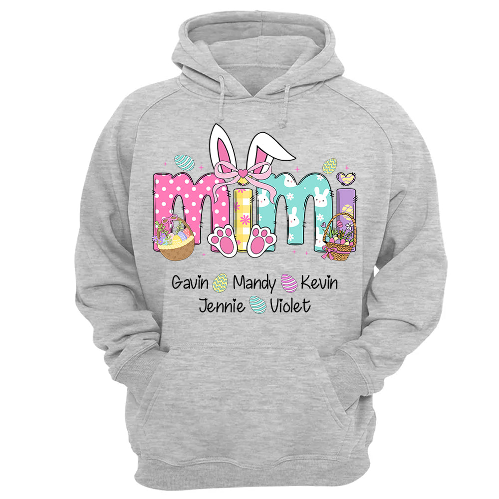 Custom Grandma Nickname With Kids Names Easter Shirt - N3005 Hn01
