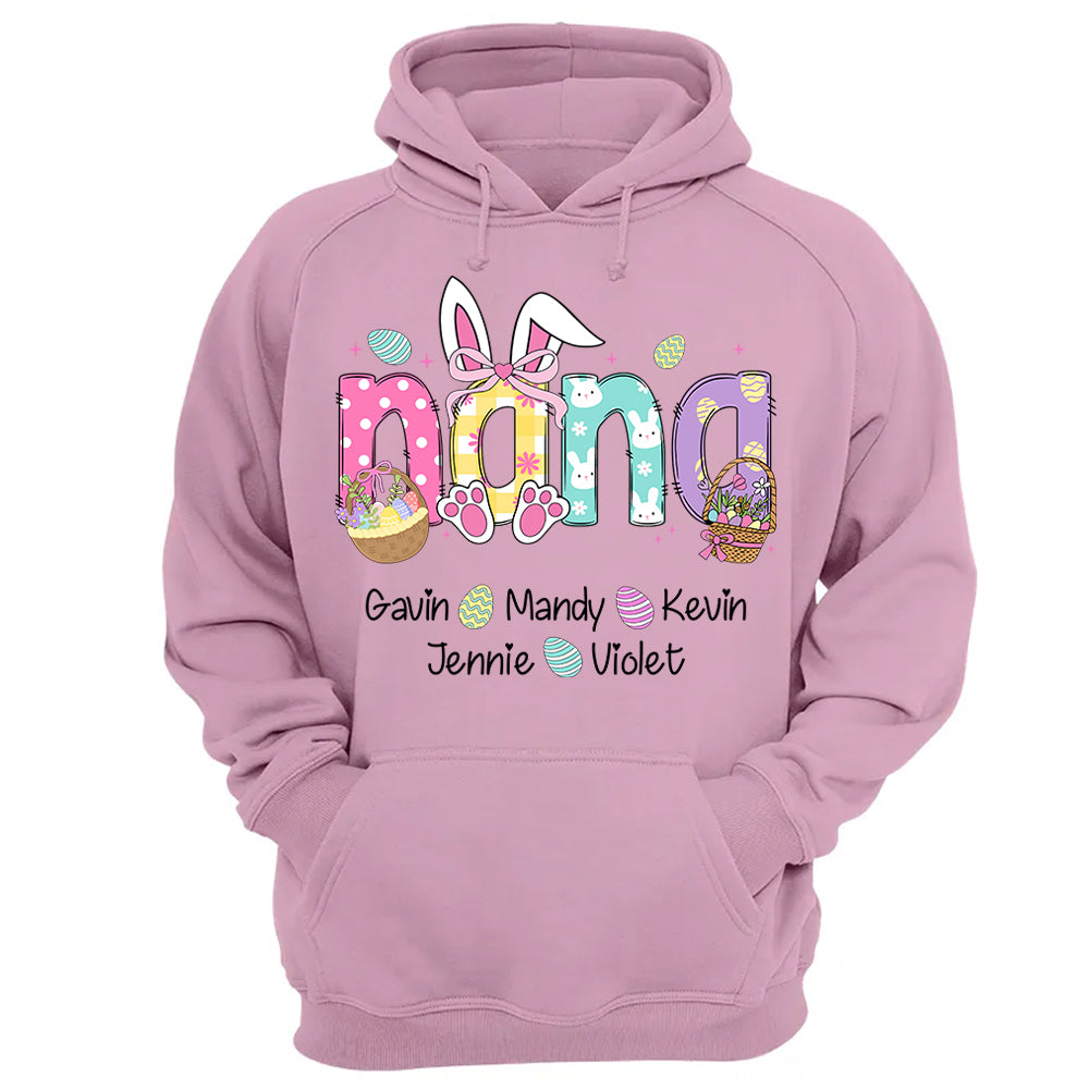 Custom Grandma Nickname With Kids Names Easter Shirt - N3005 Hn01