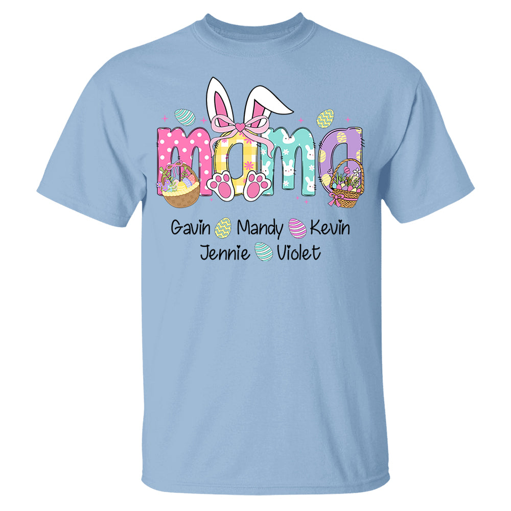 Custom Grandma Nickname With Kids Names Easter Shirt - N3005 Hn01