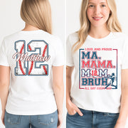 Personalized Baseball Mom Bruh Shirt, Mother's Day Gift, Baseball Season Shirt A2110 Li29