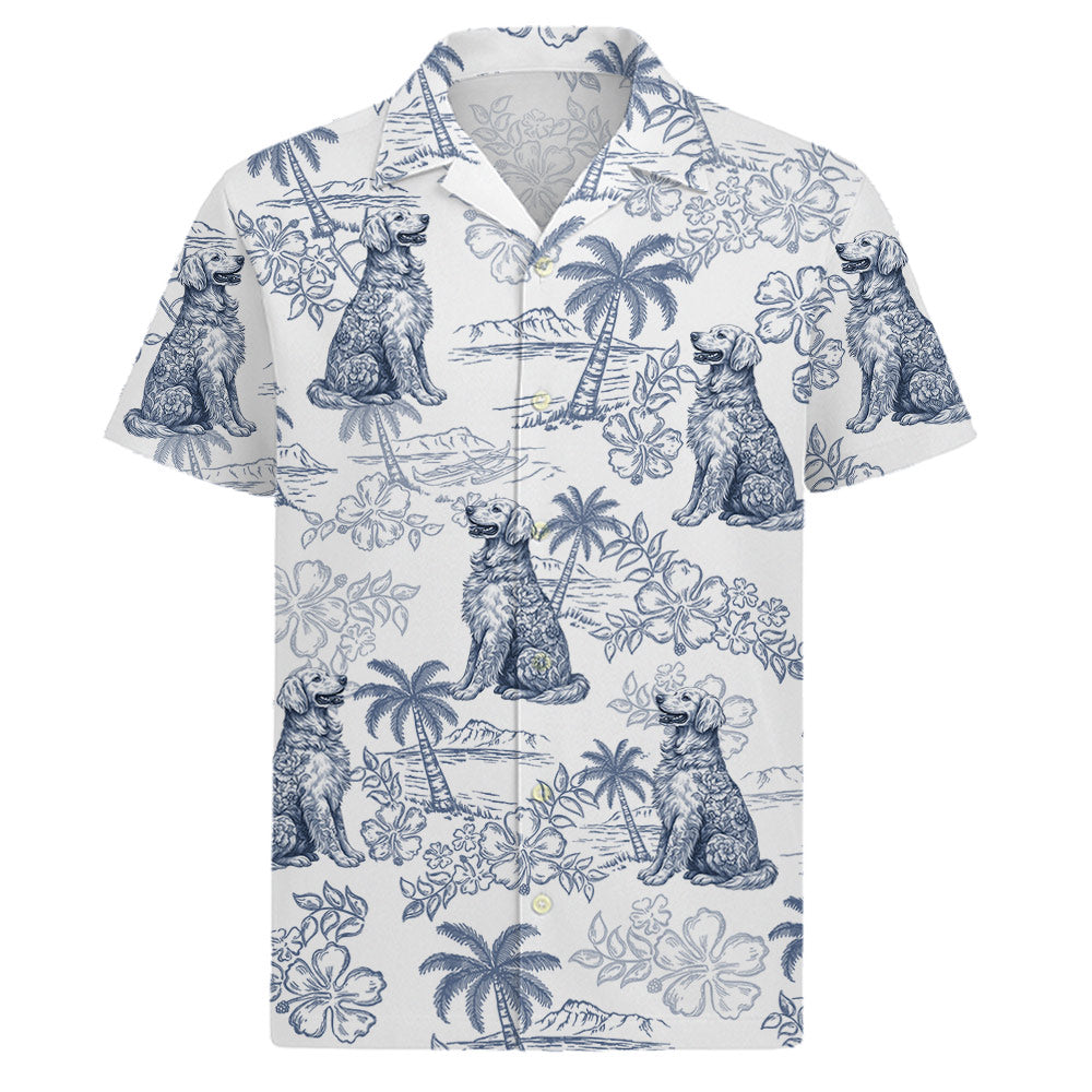 Personalized Hawaiian Shirt, Dog Lovers Toile De Jouy Style, Custom Dog Breeds T1807 Do99