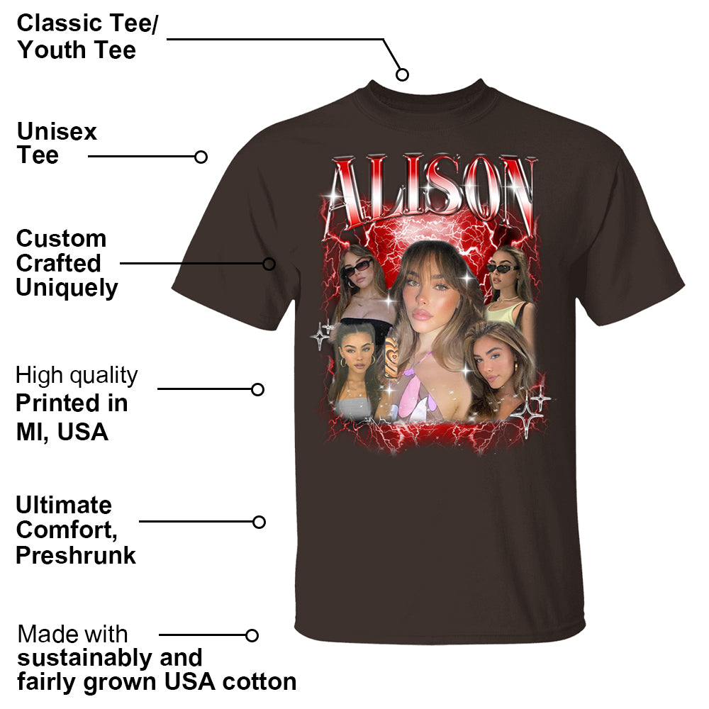 Personalized Bootleg Rap Shirts for Girlfriend & Boyfriend, Custom Tee with Face Photo
