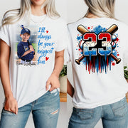I'll Be Your Biggest Fan, Custom Photo Baseball Shirt, Baseball Mom Shirt A2110 Pt99