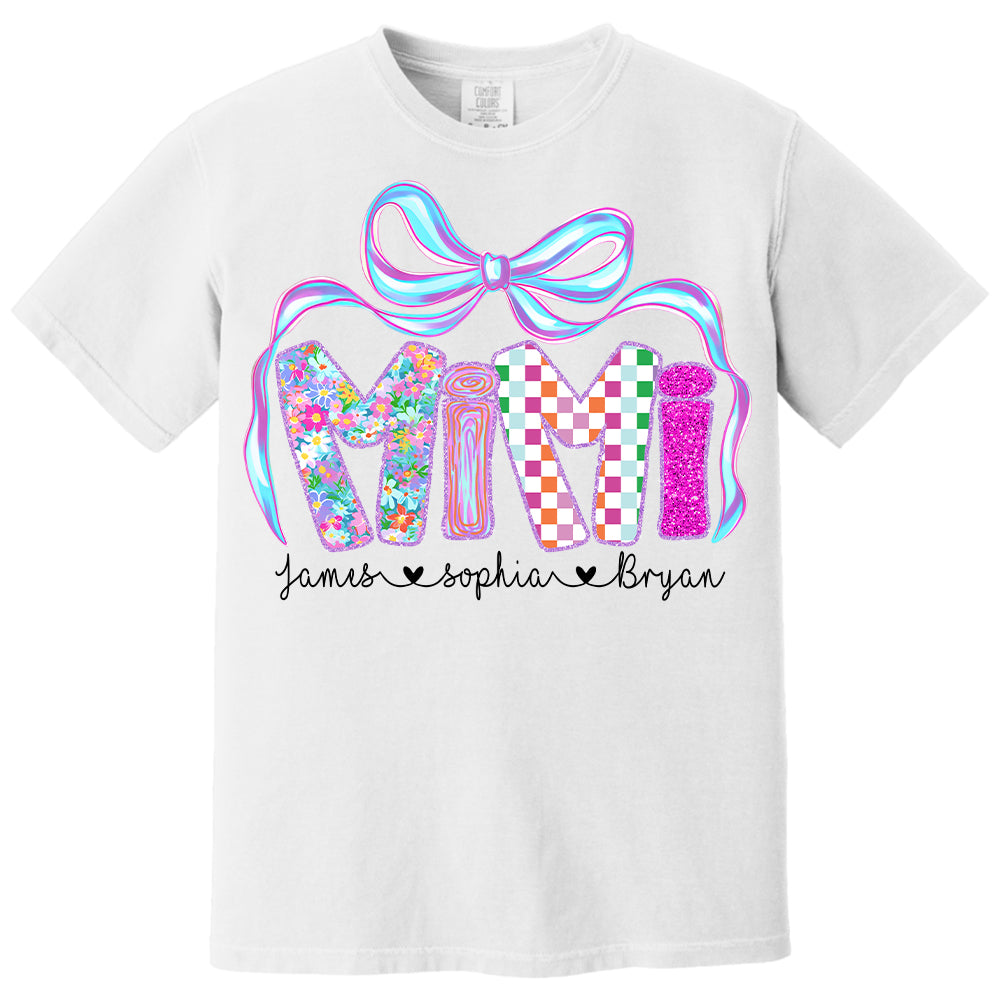 MiMi Floral, Custom Nickname & Kid Floral Shirt For Mother's Day T1807 Hv01