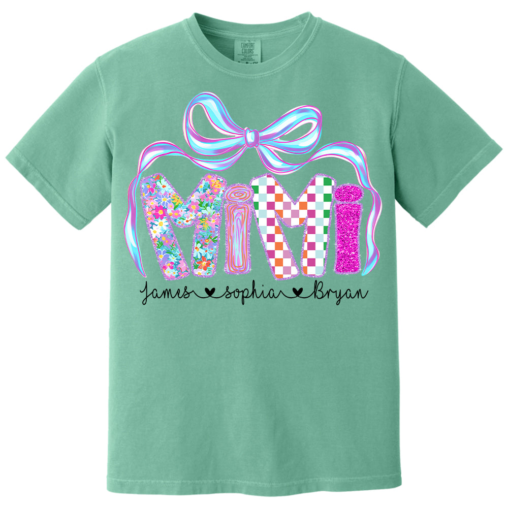 MiMi Floral, Custom Nickname & Kid Floral Shirt For Mother's Day T1807 Hv01