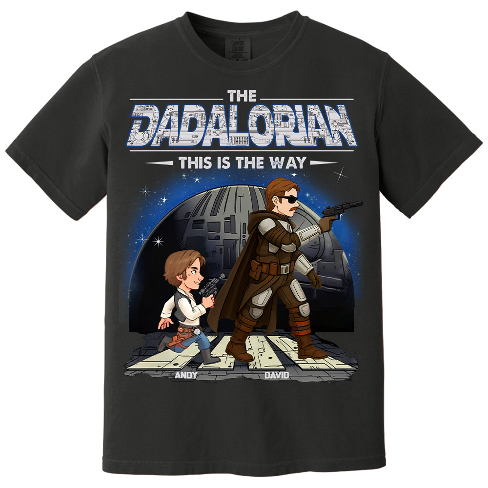 The Dadalorian This Is The Way - Personalized Shirt Gift For Dad Hv01