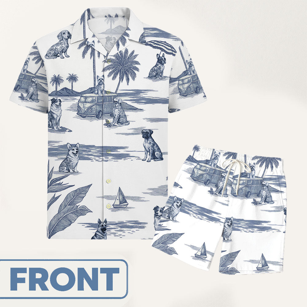 Hawaiian Shirt For Dog Lovers - Custom Dog Breeds NA04 Pt99