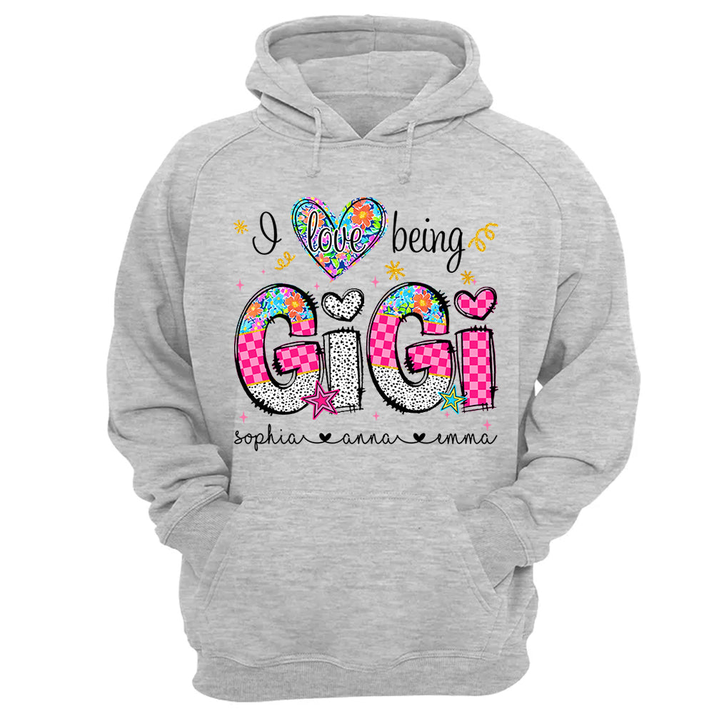 I Love Being Gigi - Personalized Shirt For Grandma - Custom Shirt Mother's Day NA04 Do99