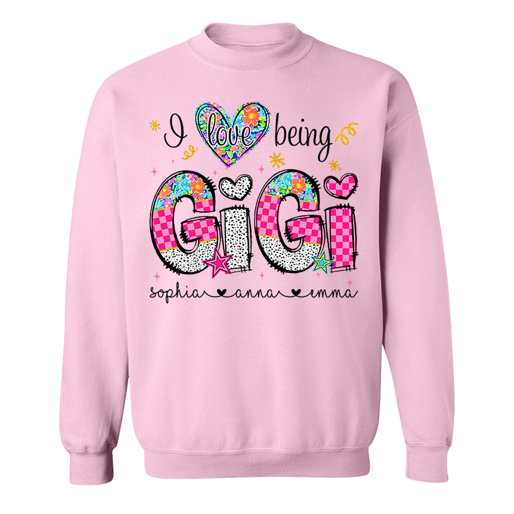 I Love Being Gigi - Personalized Shirt For Grandma - Custom Shirt Mother's Day NA04 Do99